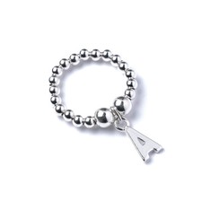 Sterling Silver Ball Bead Ring