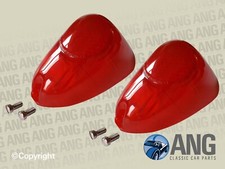 MORGAN PLUS 4 '55-'69 REAR RED LAMP LENSES & SCREWS x 2