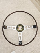 Vintage Formula GT Britain Metal 3 Spoke Steering Wheel 14.5" Dia