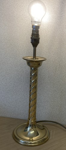 Vintage barley twist brass - a,