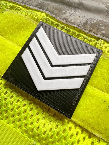 Printed police sgt patch - police,