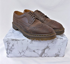 Dr Martens AirWair 3989 Brown Leather Shoes Size 9 UK (Mar)