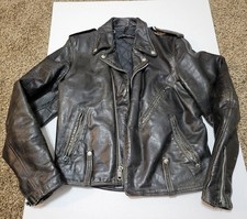 Vintage Harley-Davidson Leather Jacket Mens Sz 42 Tall / Medium Biker Motorcycle