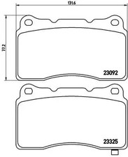 FRONT / REAR BRAKE PAD SET