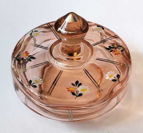 Vintage pink depression glass - vintage,