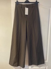 Zara Wide Leg Brown Trousers
