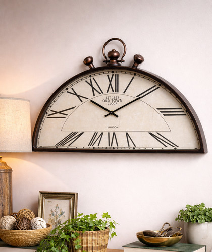 Large vintage style metal wall - style,