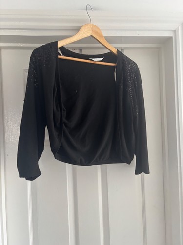 Ladies size black sequin - size, 14/16
