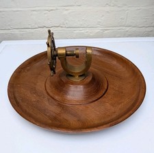 Mid Century Brass Ships Wheel