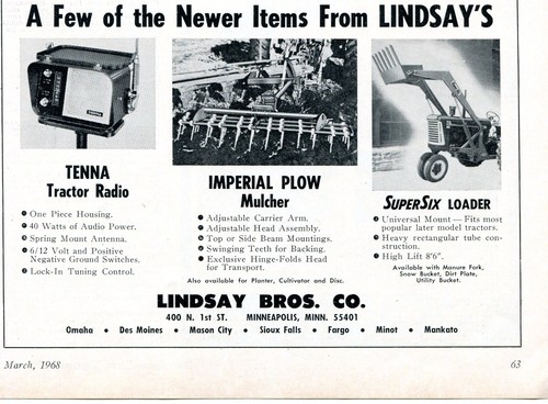 1968 print lindsay bros - ad,