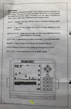 Eagle Ultra classic Fish finder booklet Print out