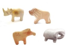 Set of 4 Soapstone Mini