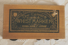 ANTIQUE, WOODEN, WHIST MARKER