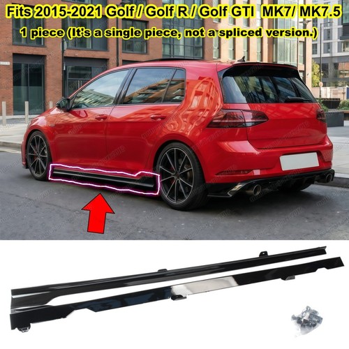 Gloss black side skirts fit - gloss,