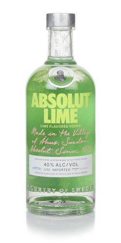 Absolut lime flavoured - flavoured, vodka