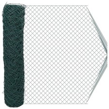 Chain Link Fence Green Steel