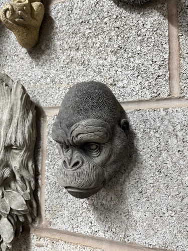 Gorilla garden ornament wall - garden,