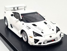 Ebbro 1/43 - Lexus LFA Nurburgring 24H 2012 Test Car White Resin Scale Model Car