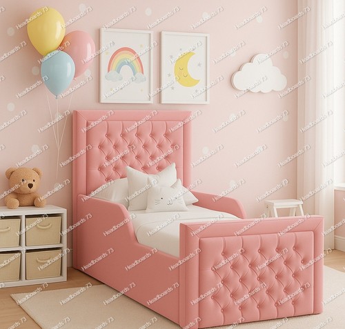 Plush velvet kids bed - plush,