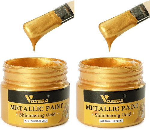 Acrylic paint metallic gold - paint,