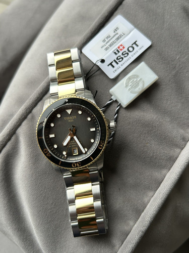 Tissot seastar black dial - seastar,