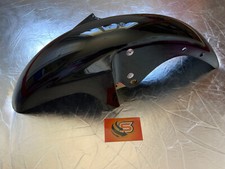 FRONT MUDGUARD WITH MOUNTING  BRACKET BLACK FOR YAMAHA YBR125  SUPERB QUAILITY