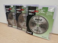 3 X TREND 216MM x 30MM BORE 48T TCT MITRE SAW BLADES DEWALT BOSCH CSB/CC21648