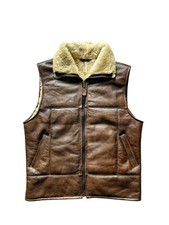 Men's Brown Sheepskin Leather