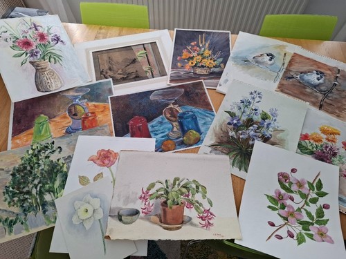 Job lot original artworks - 14,
