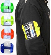 10 x High Visibility Security Arm Band ID Badge Card Holder SIA Armband