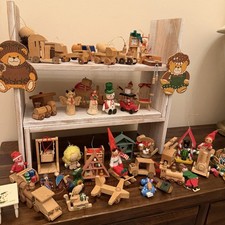 Large Lot 51 Wooden Vintage