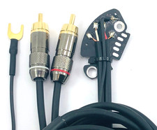 Technics SL 1200 1210 MK2 MK3 M3D MK3D MK5 MK6 RCA phono cable with ground |4N