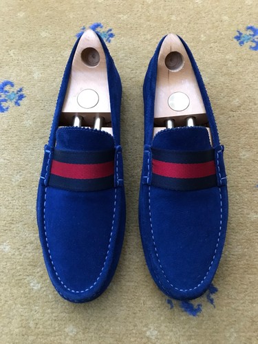 Gucci suede blue - blue, web