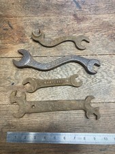 COLLECTION OF OLD TRACTOR / AGRICULTURAL SPANNERS - BAMFORDS  RANSOMES ETC