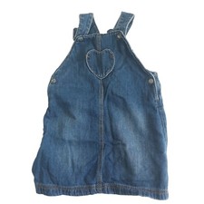 12-18 Months Marks and Spencer Girls Dungarees Dress - Heart