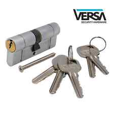 EURO CYLINDER DOOR LOCK 5 KEYS ANTI-PICK ANTI-DRILL 6 PINS DUAL FINISH 2439-2467
