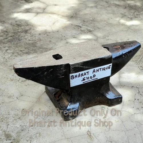 Antique black heavy iron anvil - antique,