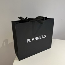 Flannels Black Paper Gift Bag