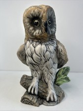 Vintage Large Owl Figurine – Ceramic Woodland Decor, Autumn Vibes - 25cm