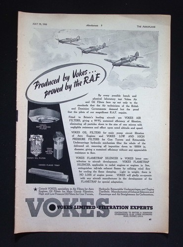 Original 1940 advert vokes - original,