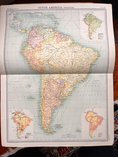 1922 antique map south - 1922,