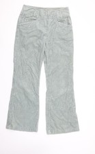 Toast Women Grey Corduroy Chino Trousers Size 12