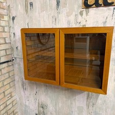 Vintage Beaver & Tapley 33 Double Glazed Floating Cabinet Glass Shelves Light