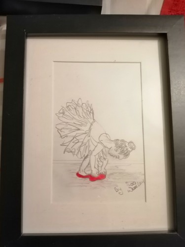 Graphite and pastel - ,