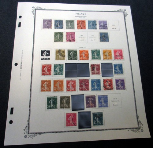 France set old stamps - old,