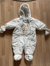 Ladybird Pram suit Snowsuit White 3 -6 Months