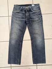 Men's Emporio Armani Jude Sexy Fit Blue Jeans W32 L30 Straight Leg Pure Cotton 