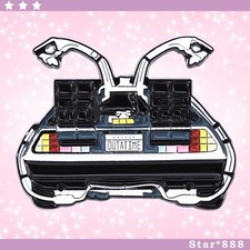 Bttf delorean car enamel pin - car,