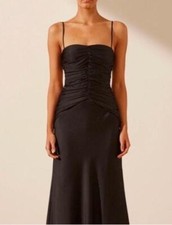 Shona Joy Midi Black Dress