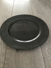 Charcoal Grey  Charger Plates